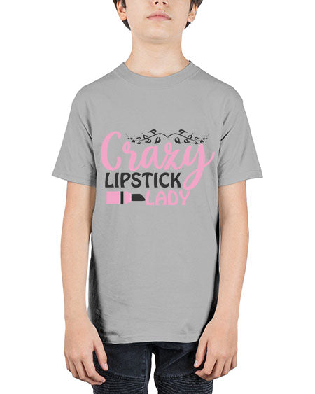 crazy lipstick lady Style 159# - beauty - fashion - Youth Tee Unisex