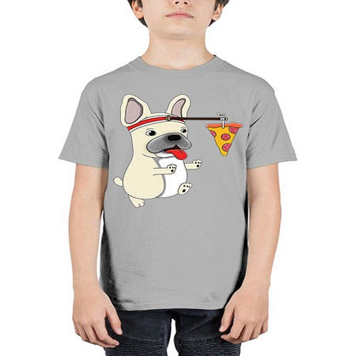 dog pizza funny shirt 90# - dogs - Youth Tee Unisex