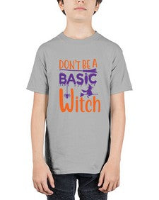 dont be a basic witch 45# - witch - Youth Tee Unisex