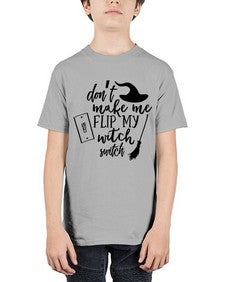 dont make me flip my witch switch 44# - witch - Youth Tee Unisex