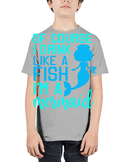 drinklikeafishvk 61# - shark-fish - Youth Tee Unisex