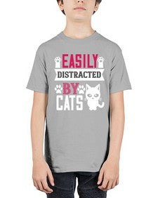 easily distracted by cats Style 47# - cats - Youth Tee Unisex