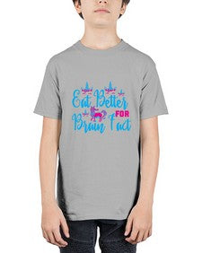 eat better for brain fact 118# - unicorn - Youth Tee Unisex