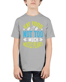 eat food not too much mostly plants 157# - vegan - Youth Tee Unisex