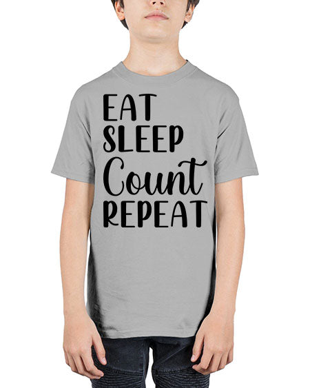 eat sleep count repeat 735# - pharmacist - Youth Tee Unisex