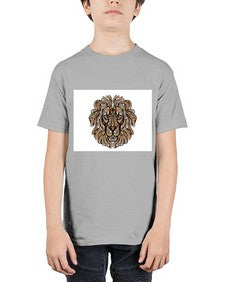 ethnic lion 430# - mandala - Youth Tee Unisex