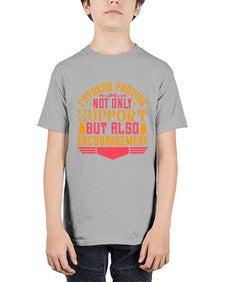 fathers provide not only support but also encouragement 195# - parents day - Youth Tee Unisex