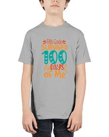 fifth Grade survived one hundred days of me 94# - one hundred days - Youth Tee Unisex