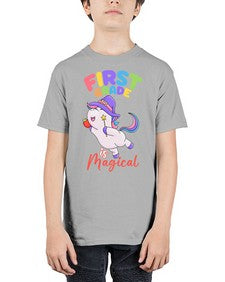 first Grade is Magical Unicorn 142# - first grade - Youth Tee Unisex