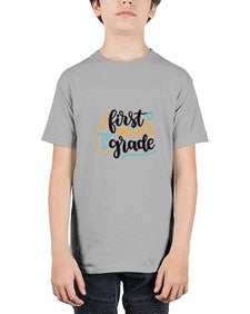 first day of first grade 102# - first grade - Youth Tee Unisex