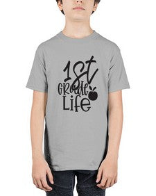 first grade design black 122# - first grade - Youth Tee Unisex