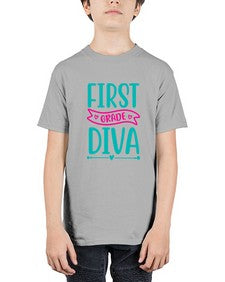 first grade diva 123# - first grade - Youth Tee Unisex