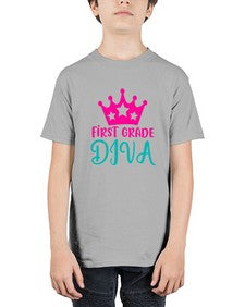 first grade diva 128# - first grade - Youth Tee Unisex