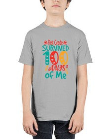 first grade survived one hundred days of me 158# - first grade - Youth Tee Unisex