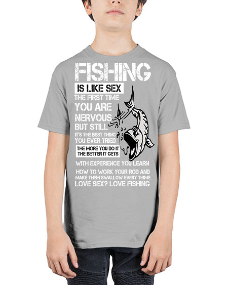 fishing 28# - shark-fish - Youth Tee Unisex