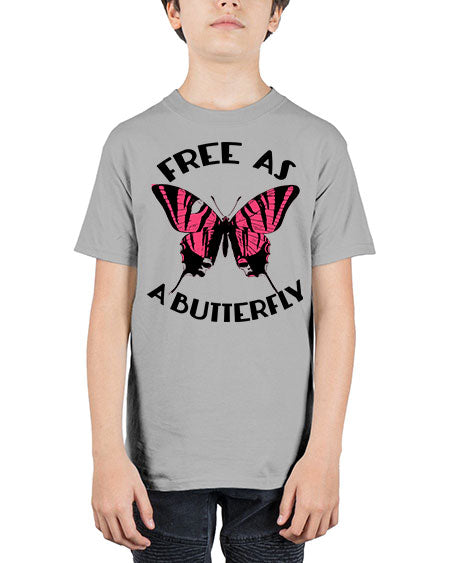 free as a butterfly - butterfly - Youth Tee Unisex