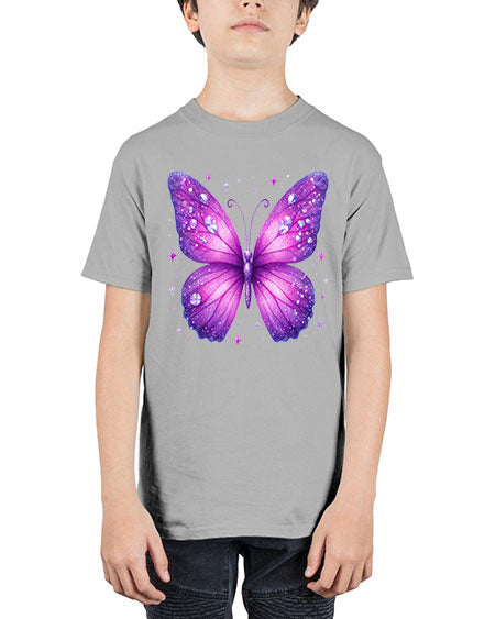 glitter butterfly 13# - butterfly - Youth Tee Unisex