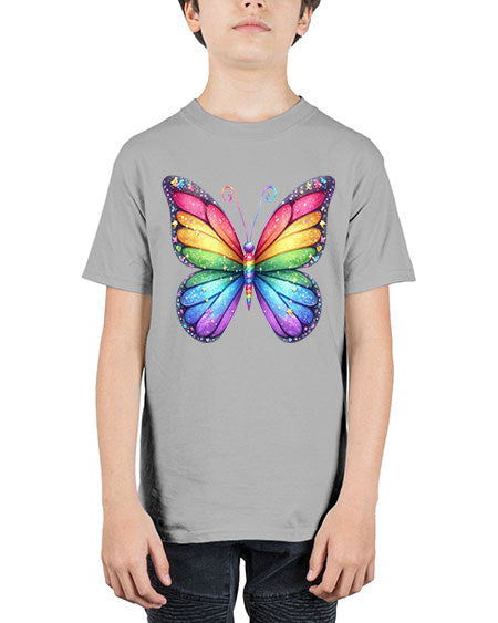 glitter butterfly 19# - butterfly - Youth Tee Unisex