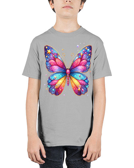 glitter butterfly 20# - butterfly - Youth Tee Unisex