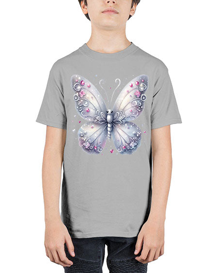 glitter butterfly 21# - butterfly - Youth Tee Unisex
