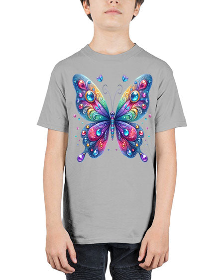 glitter butterfly 22# - butterfly - Youth Tee Unisex