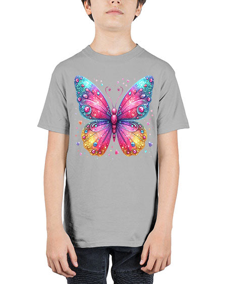 glitter butterfly 23# - butterfly - Youth Tee Unisex