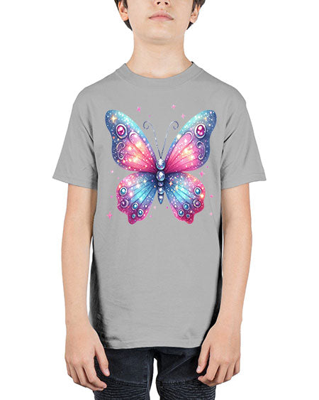 glitter butterfly 5# - butterfly - Youth Tee Unisex