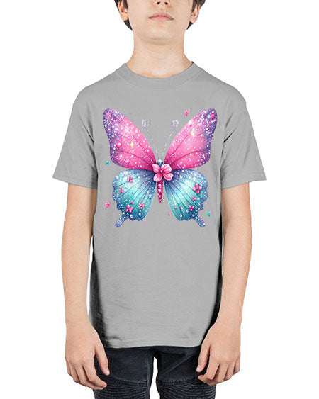 glitter butterfly 7# - butterfly - Youth Tee Unisex