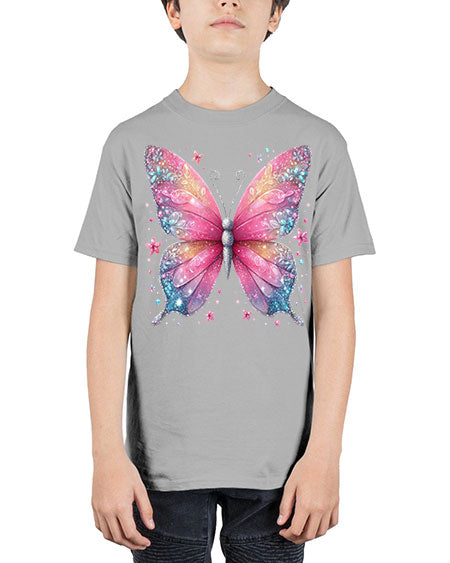 glitter butterfly 8# - butterfly - Youth Tee Unisex