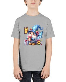 gnome with butterfly 03# - gnome - Youth Tee Unisex