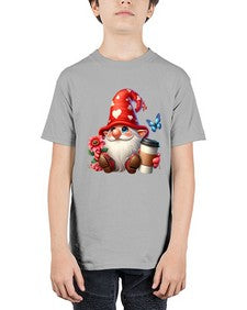 gnome with butterfly 12# - gnome - Youth Tee Unisex