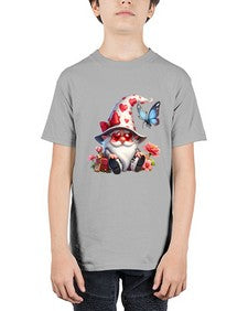 gnome with butterfly 13# - gnome - Youth Tee Unisex