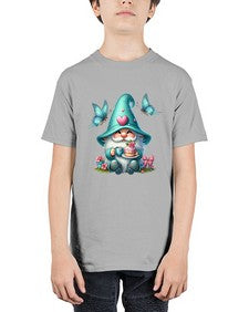 gnome with butterfly 14# - gnome - Youth Tee Unisex