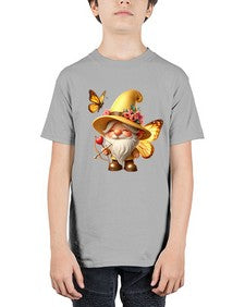 gnome with butterfly 27# - gnome - Youth Tee Unisex