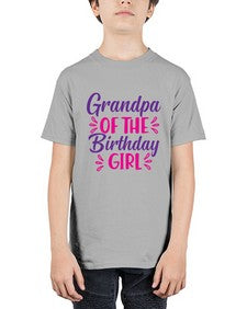 grandpa of the birthday girl 146# - unicorn - Youth Tee Unisex