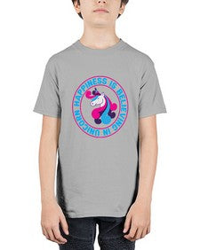 happiness is believing in unicorn 149# - unicorn - Youth Tee Unisex