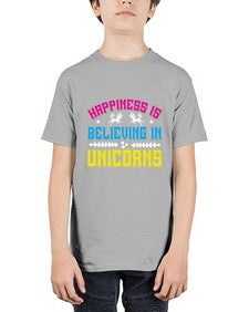 happiness is believing in unicorns 161# - unicorn - Youth Tee Unisex
