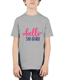 hello fifth grade 258# - fifth grade - Youth Tee Unisex