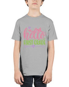 hello first grade 269# - first grade - Youth Tee Unisex