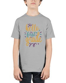 hello first grade 276# - first grade - Youth Tee Unisex