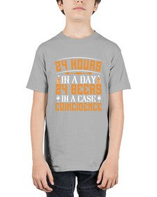hours in a day beers in a case coincidence 191# - drinking - Youth Tee Unisex