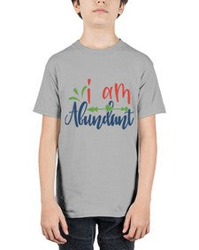 i am abundant Style 109# - motivation - Youth Tee Unisex