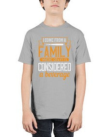 i come from a family where gravy is considered a beverage 202# - cooking - Youth Tee Unisex