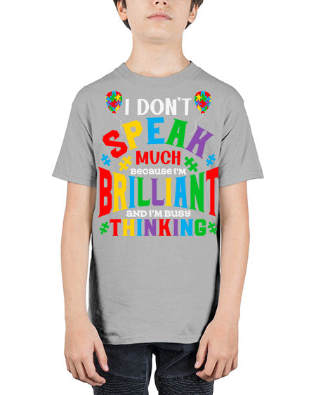 i dont speak much autism 91# - autism - Youth Tee Unisex