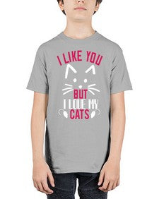 i like you but ilike my cats Style 53# - cats - Youth Tee Unisex