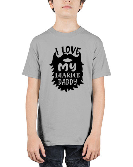 i love my bearded daddy Style 103# - baby - Youth Tee Unisex