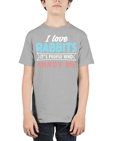 i love rabbits its people who annoy me - rabbit - Youth Tee Unisex