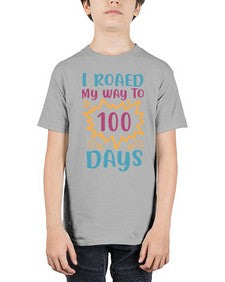 i roaed my way to one hundred days 373# - one hundred days - Youth Tee Unisex