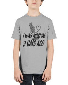 i was normal three cats ago - cats - Youth Tee Unisex