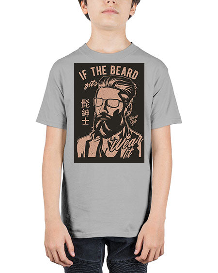 if the beard fits wear it cs 151# - bears - animals - Youth Tee Unisex